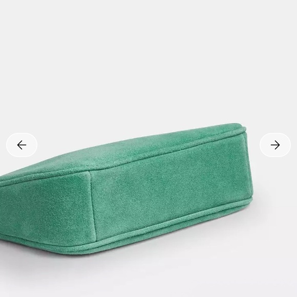 NWT Coach Nolita 19 Suede Bag Silver Mint Leather Handbag CDN25 Candyshop Green - Picture 8 of 10